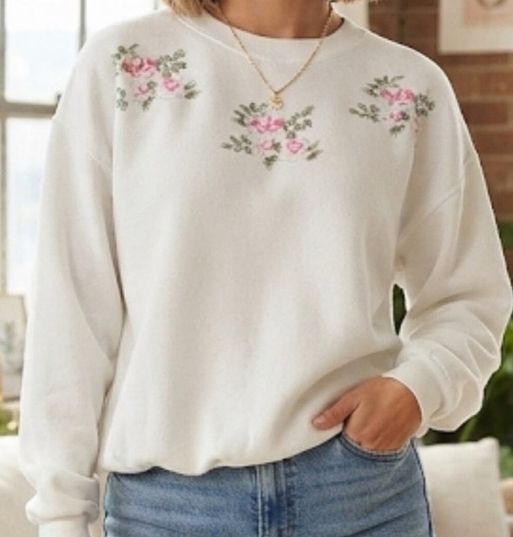 Vintage 80's Gitano cross stitch sweatshirt